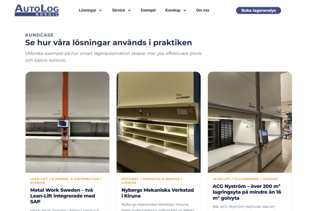 Kundcase Screenshot